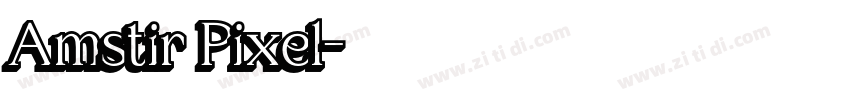 Amstir Pixel字体转换